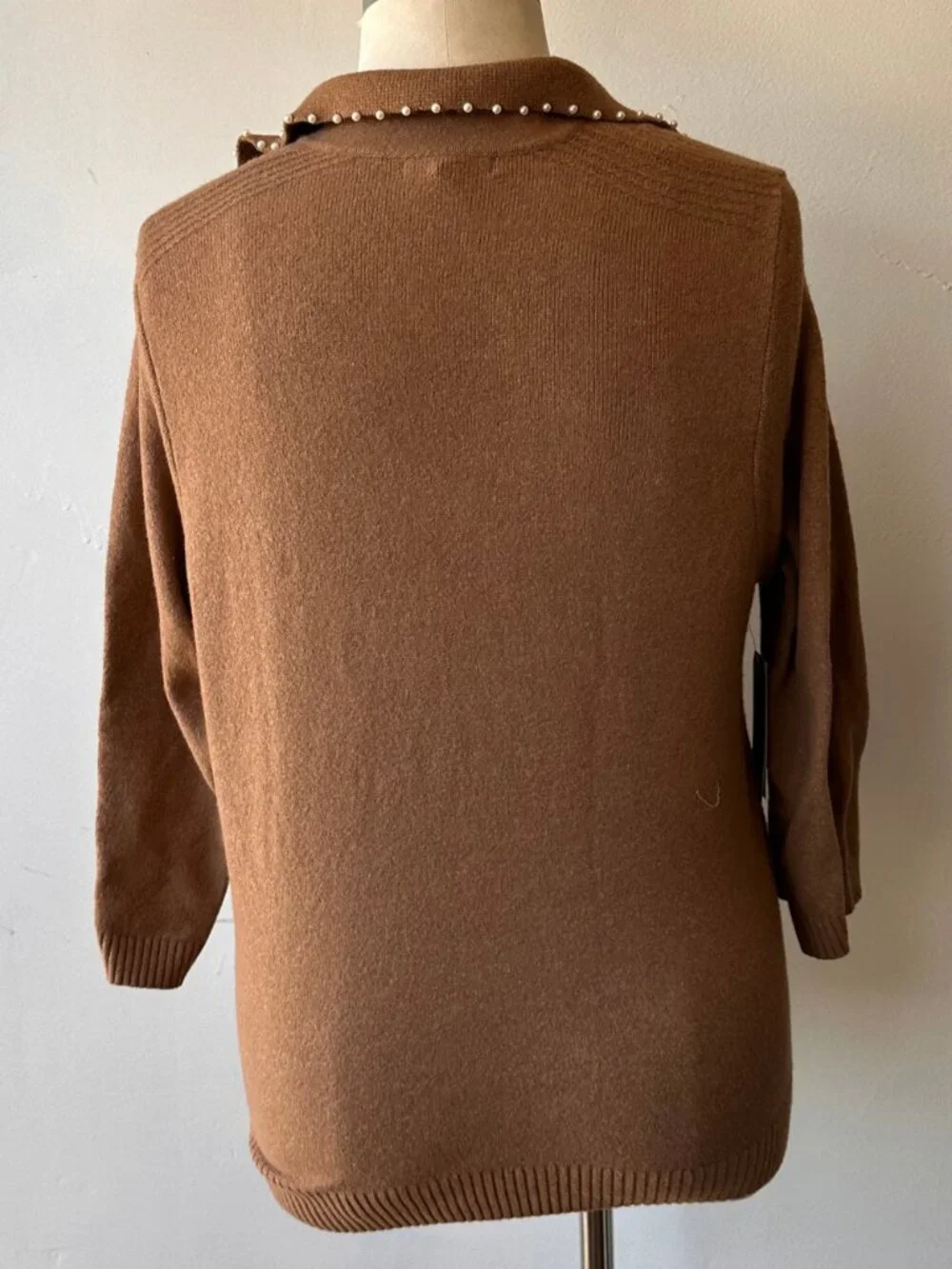 NWT Wit & Wisdom Bead Trim Sweater 1X - Picture 4 of 6